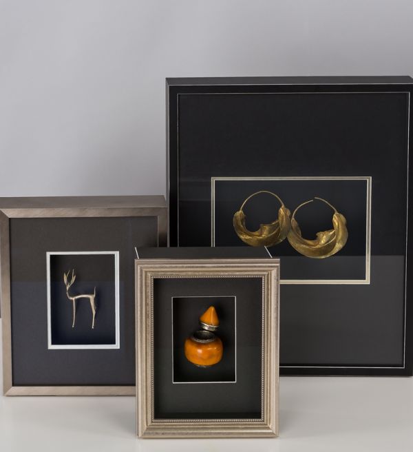 Verschiedene Lieblingstücke eingerahmt