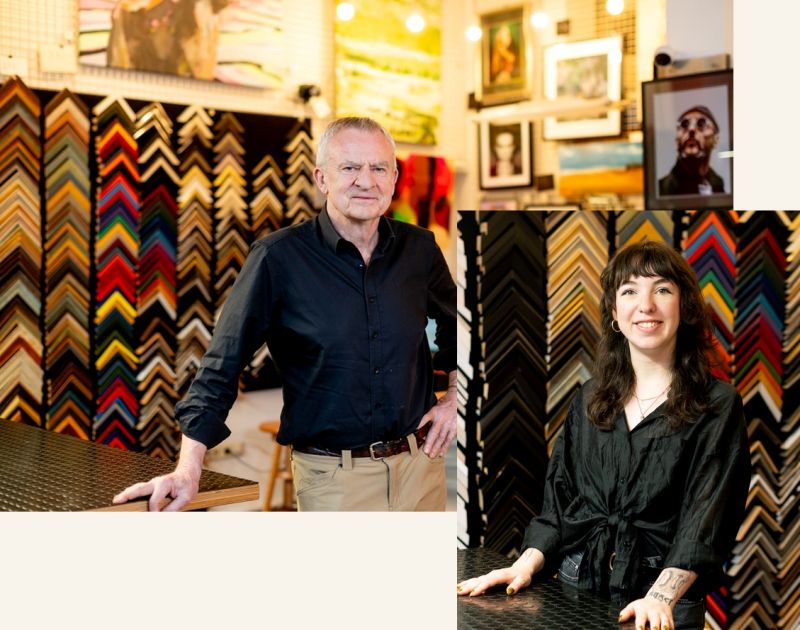 Wolfgang Heue  und Sarah Oehmann Galerie Bildschön